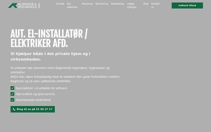 Ekrano kopija elektriker-aksv.dk