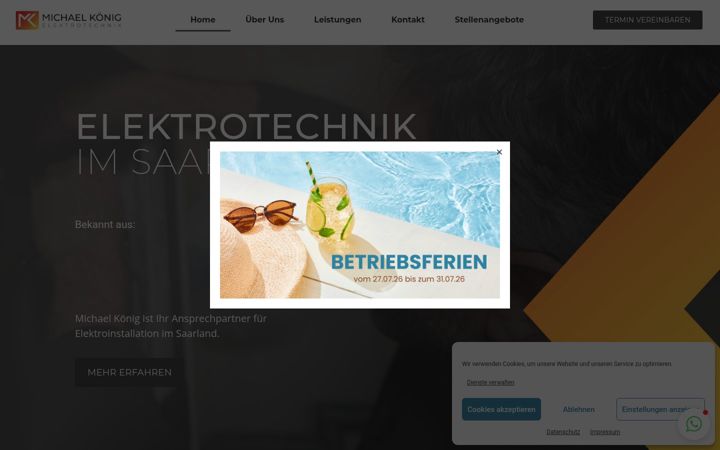 Screenshot di elektriker-merzig.de