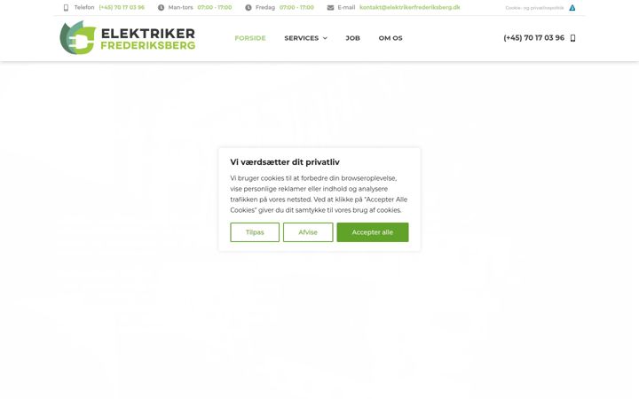 Ekrano kopija elektrikerfrederiksberg.dk