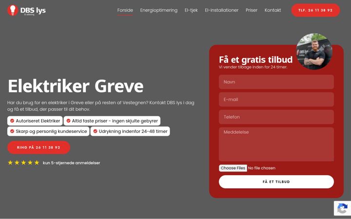 Ekrano kopija elektrikergreve.dk