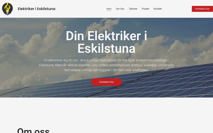 Snímek obrazovky elektrikerieskilstuna.se