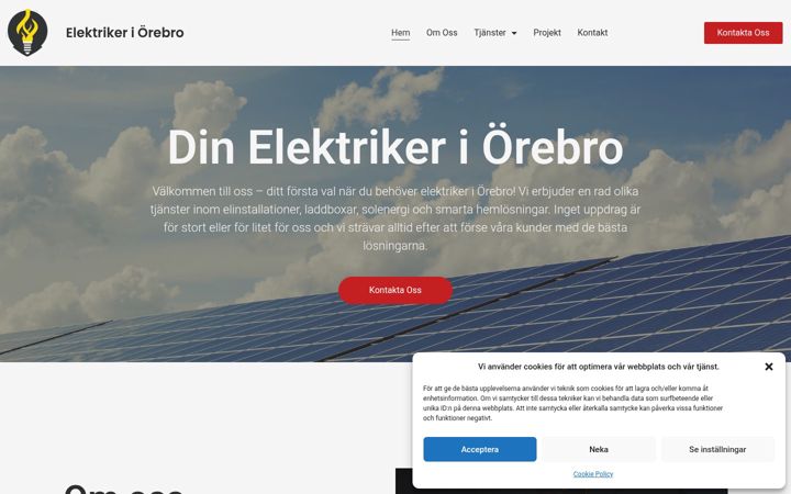 Snímek obrazovky elektrikeriorebro.se
