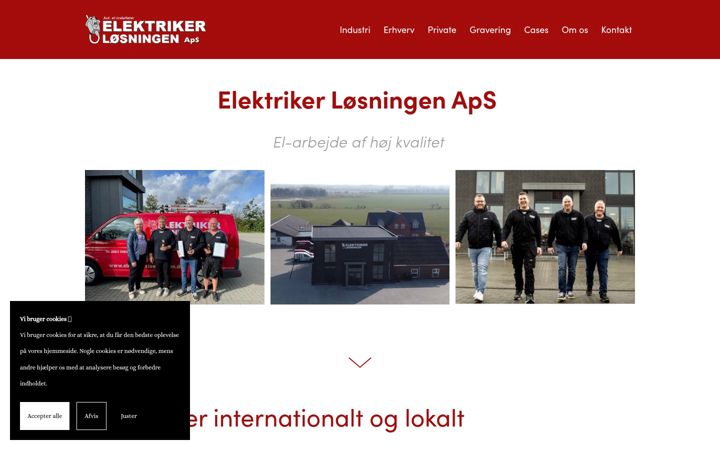 Ekrano kopija elektrikerloesningen.dk