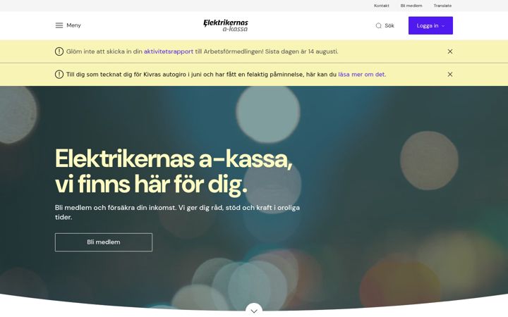 Snímek obrazovky elektrikernasakassa.se