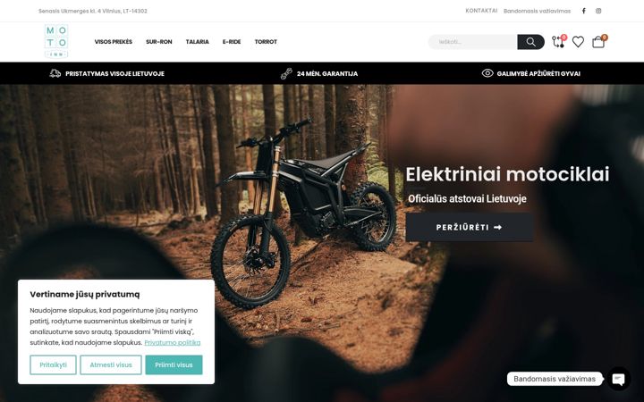 Snímek obrazovky elektriniaimoto.lt