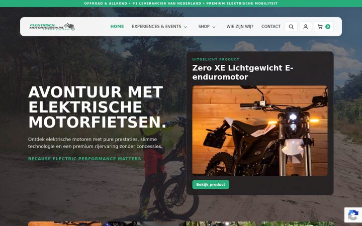 Skærmbillede af elektrisch-motorrijden.nl