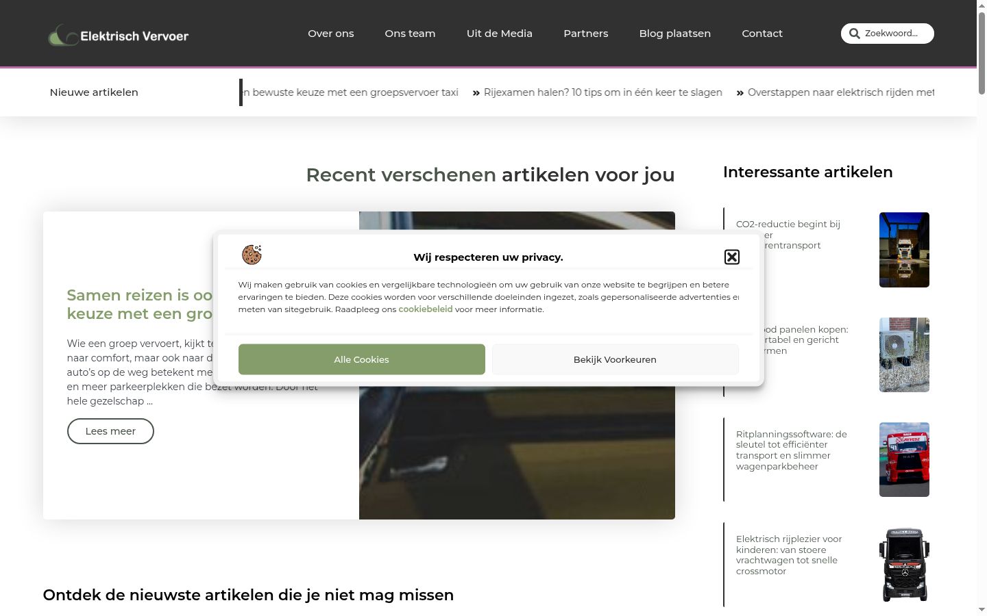 Screenshot tal-banner tal-kunsens muri qabel kwalunkwe interazzjoni
