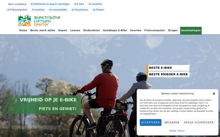 Ekrānuzņēmums no elektrischefietsencenter.nl
