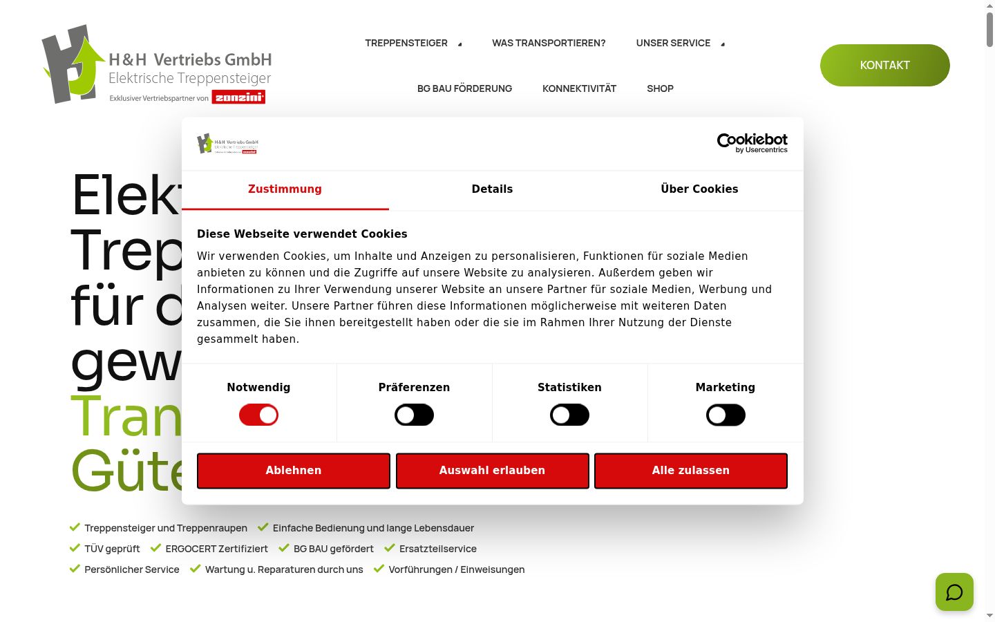 Snímek obrazovky baneru souhlasu zobrazeného před jakoukoli interakcí