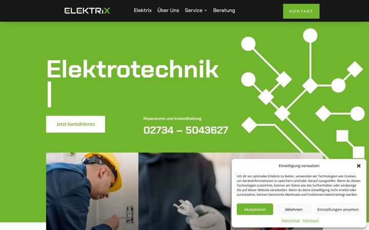 Snímek obrazovky elektrix-elektrotechnik.de