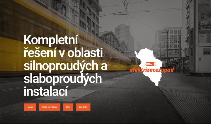 Screenshot ta' elektrizacezapad.cz
