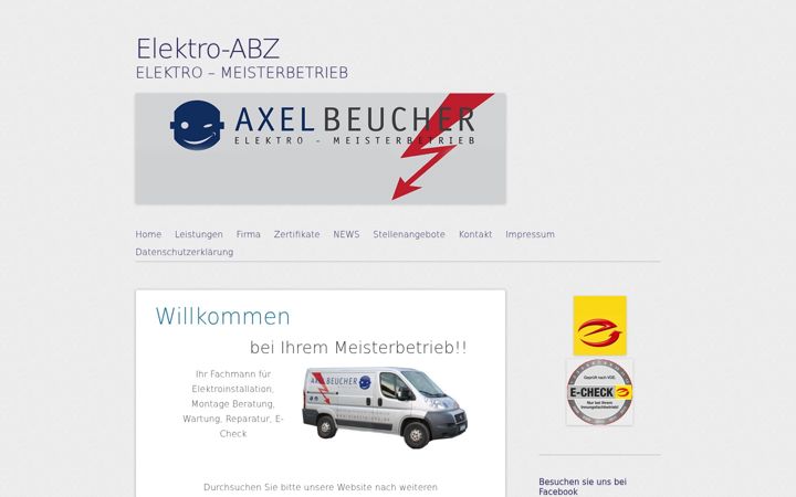 Skjámynd af elektro-abz.de