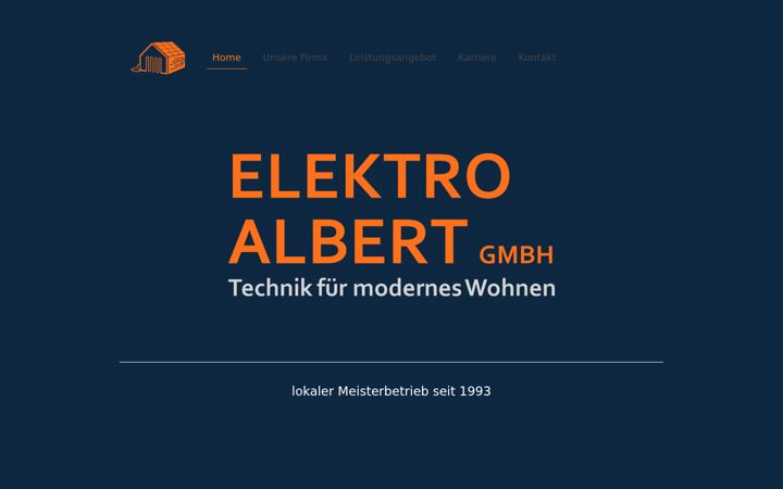 Screenshot of elektro-albert.com