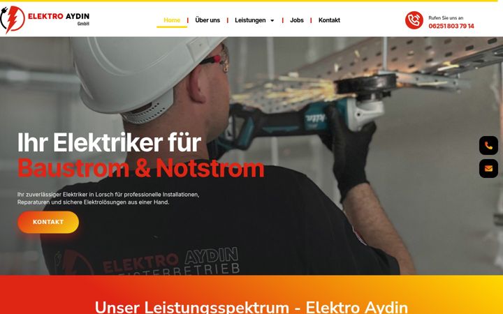 Snímek obrazovky elektro-aydin.de