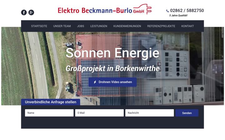 Capture d'écran de elektro-be-bu.de