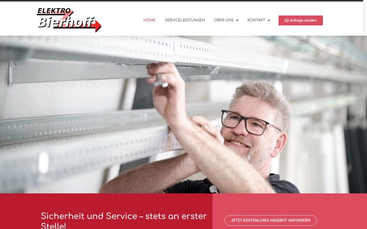 Capture d'écran de elektro-bierhoff.de
