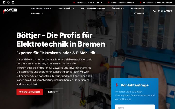 Képernyőkép: elektro-boettjer.de