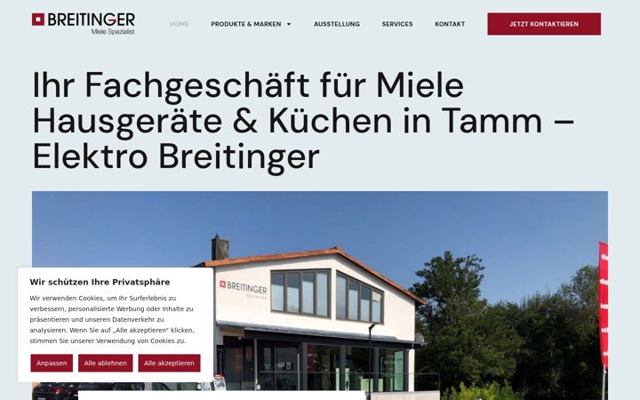 Képernyőkép: elektro-breitinger.de