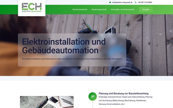 Screenshot ta' elektro-chlupacek.de