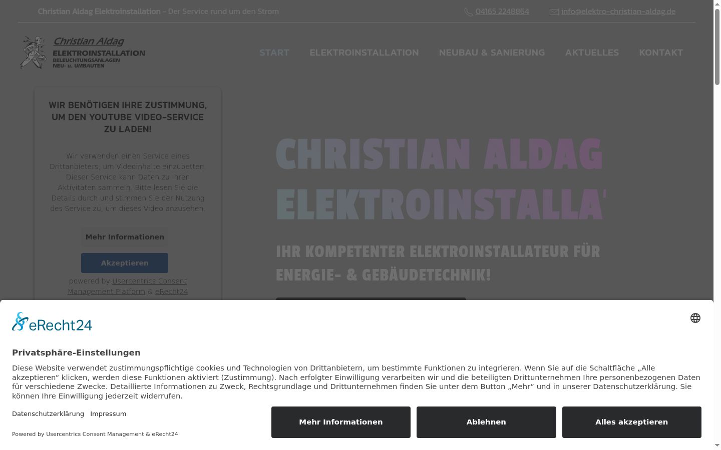 Screenshot van de toestemmingsbanner zoals getoond vóór enige interactie