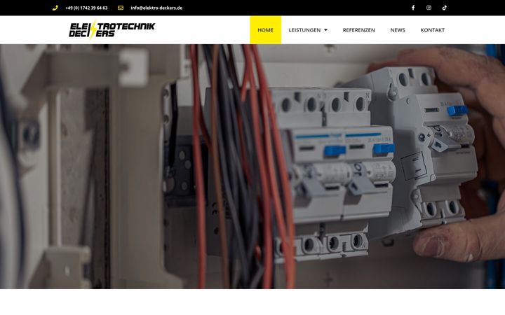 Screenshot van elektro-deckers.de