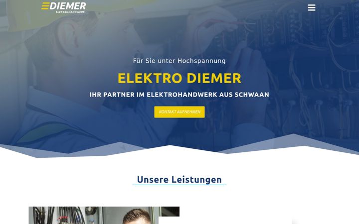 Screenshot van elektro-diemer.de