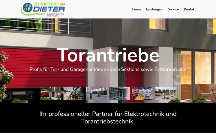 Screenshot van elektro-dieter.de