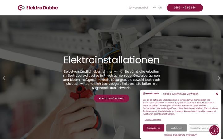 Screenshot van elektro-dubbe.de