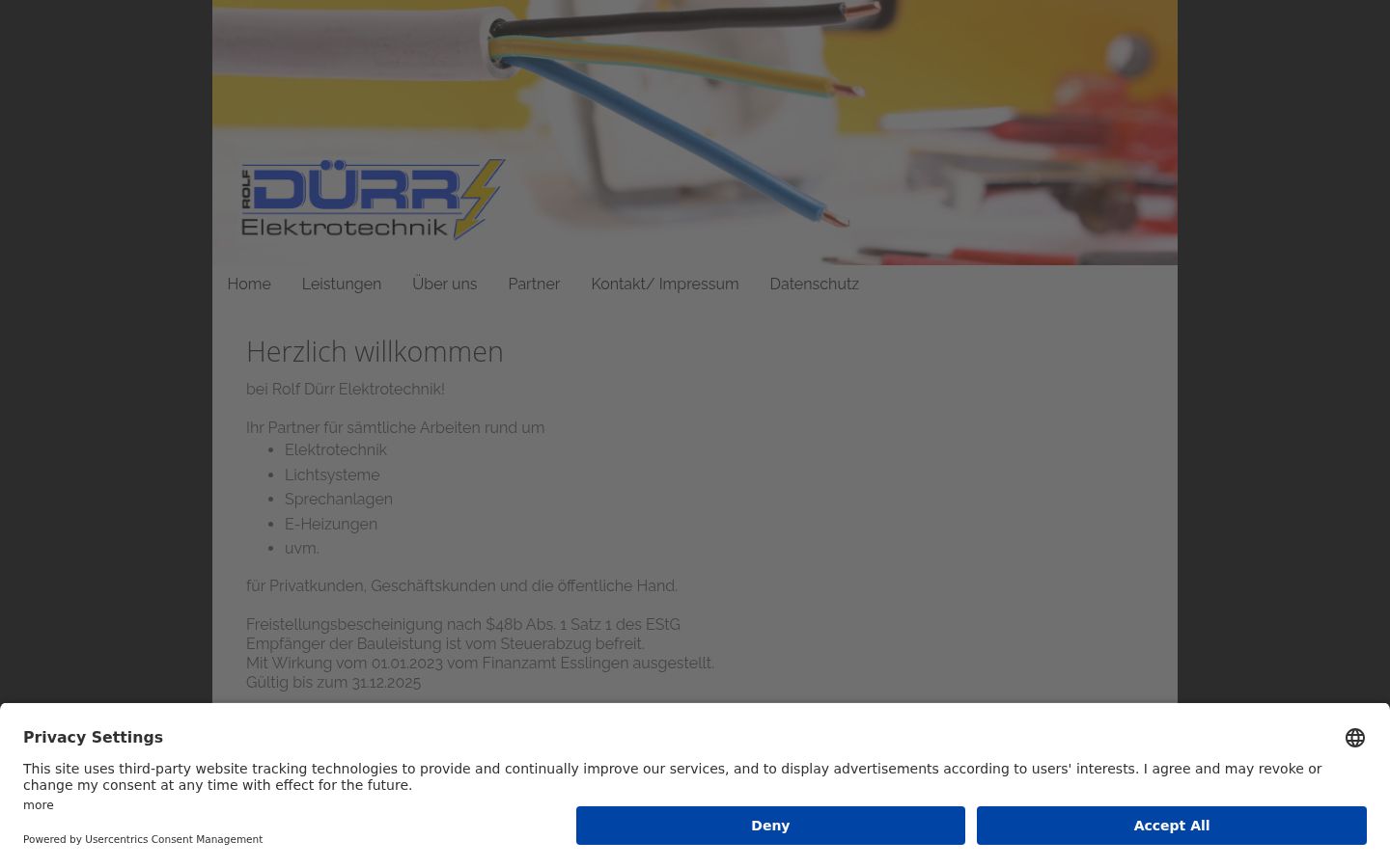 Screenshot tal-banner tal-kunsens muri qabel kwalunkwe interazzjoni
