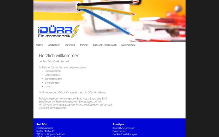 Screenshot ta' elektro-duerr.net