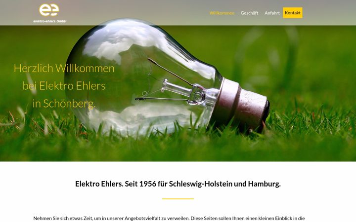 Screenshot van elektro-ehlers.de