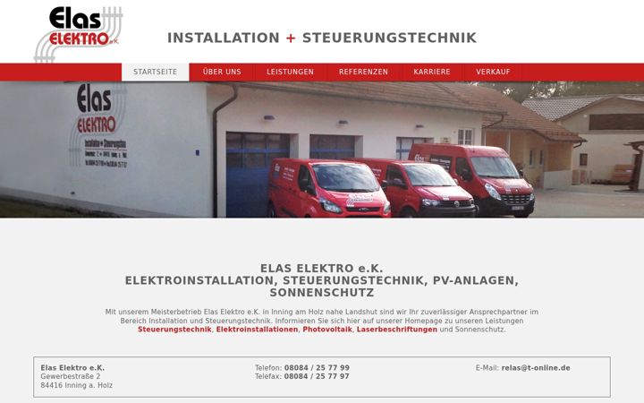 Screenshot van elektro-elas.de