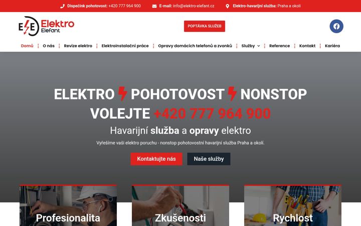 Screenshot ta' elektro-elefant.cz