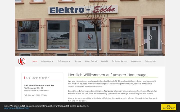 Screenshot van elektro-esche.de