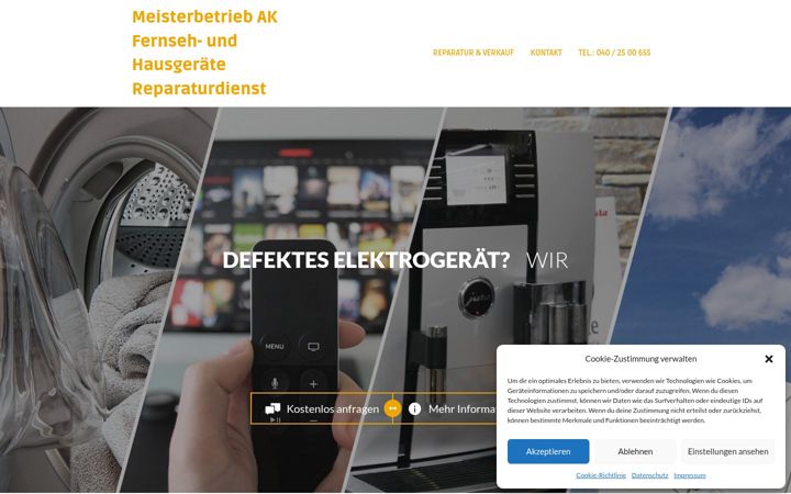 Screenshot van elektro-fachhandel-hamburg.de