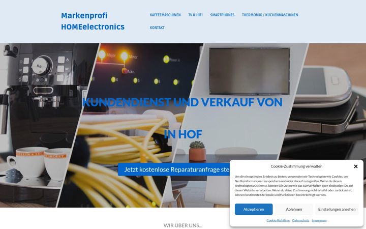 Screenshot di elektro-fachhandel-hof.de