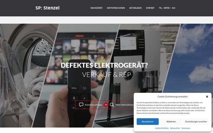 Screenshot di elektro-fachhandel-landshut.de