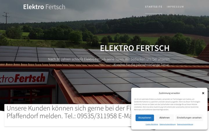 Screenshot di elektro-fertsch.de