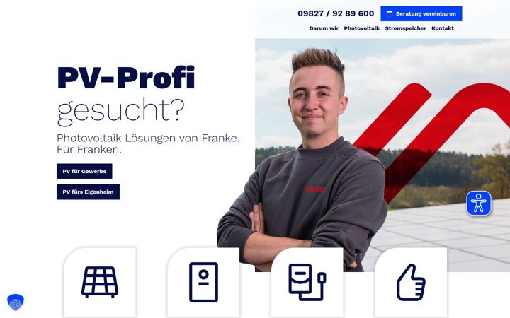 Screenshot di elektro-franke.de