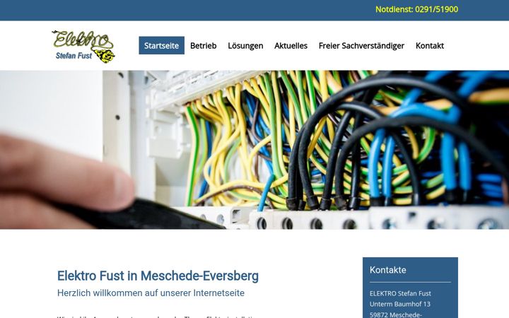 Screenshot di elektro-fust.de