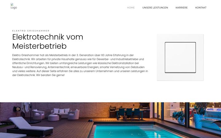 Skjámynd af elektro-grieshammer.de