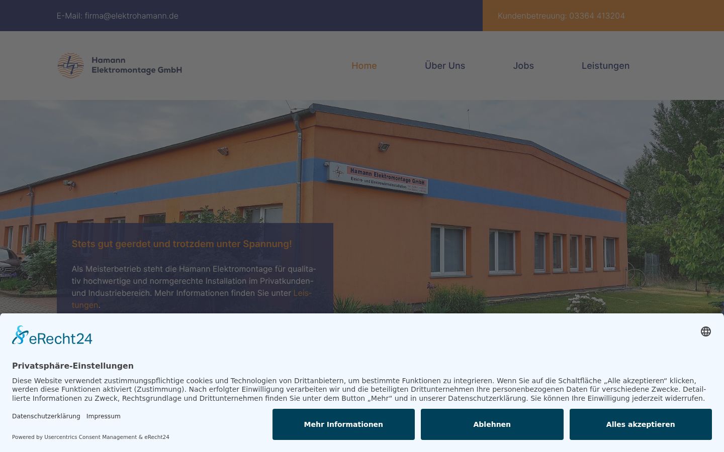 Screenshot van de toestemmingsbanner zoals getoond vóór enige interactie