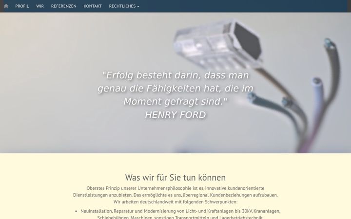 Skjámynd af elektro-hanke.de