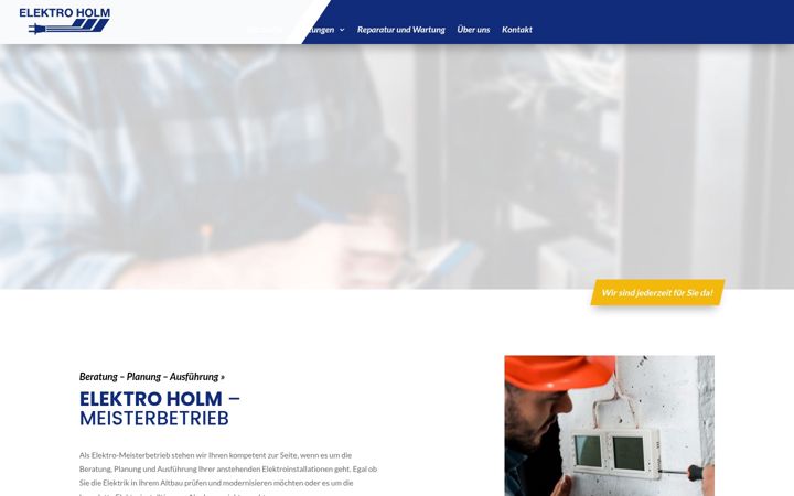 Skærmbillede af elektro-holm.de