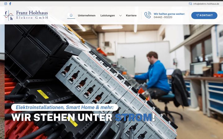 Skærmbillede af elektro-holthaus.de