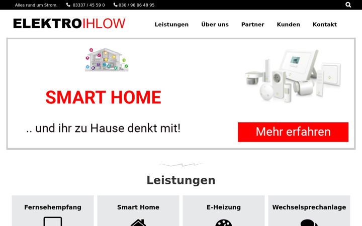 Screenshot di elektro-ihlow.de