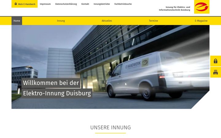 Screenshot di elektro-innung-duisburg.de