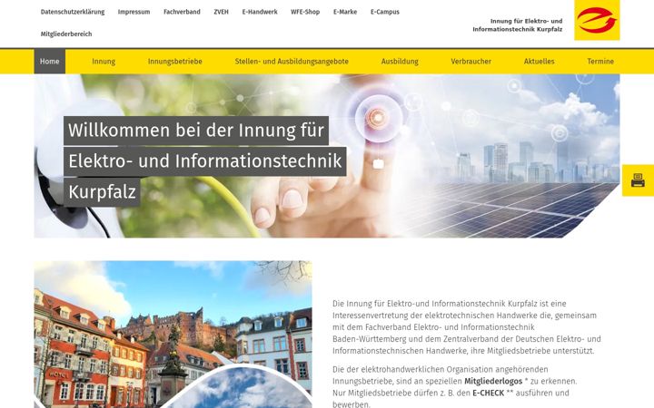 Screenshot di elektro-innung-kurpfalz.de