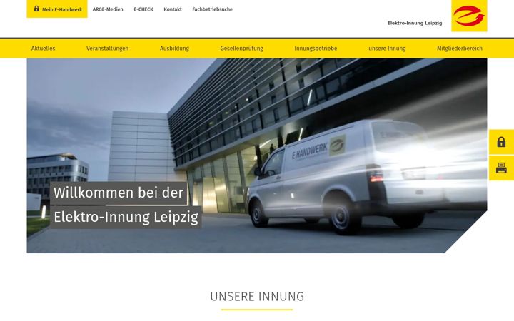 Screenshot di elektro-innung-leipzig.de