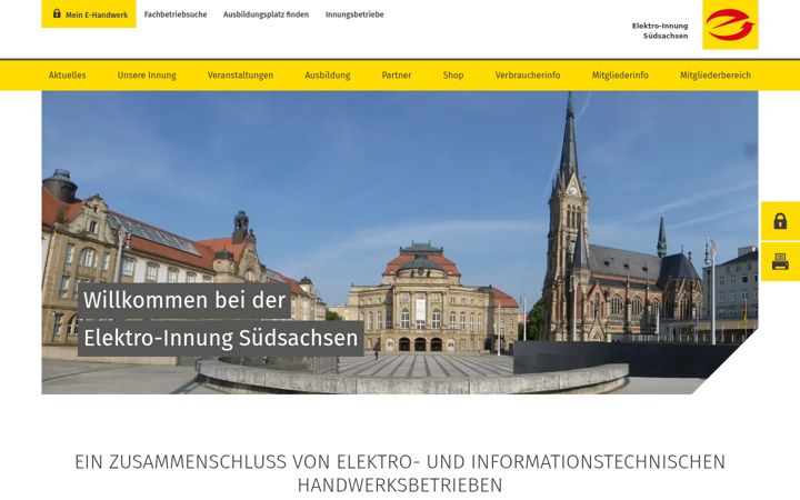 Ekrano kopija elektro-innung-suedsachsen.de